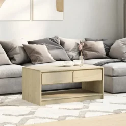 Sohvapöytä SAUDA harmaa 99x55x45 cm täysi mänty (77598)