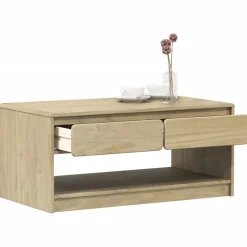 Sohvapöytä SAUDA harmaa 99x55x45 cm täysi mänty (77598)