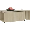 Sohvapöytä sonoma-tammi 150x50x35 cm lastulevy