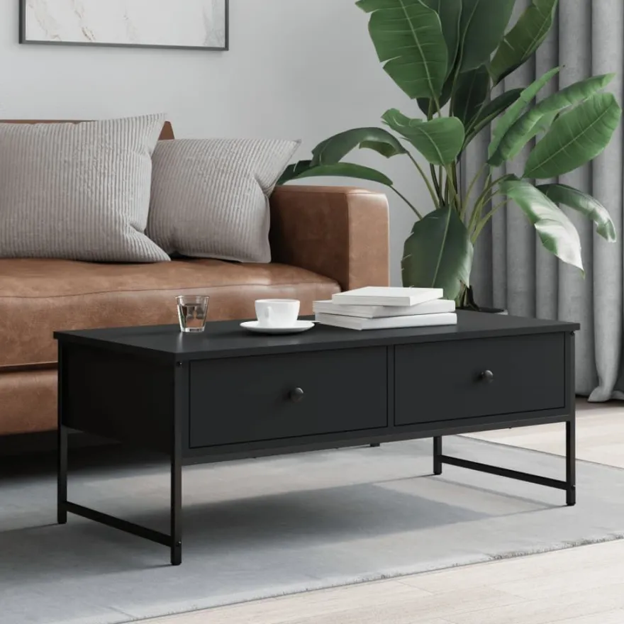 Sohvapöytä tekninen puu, 101x49x39,5 cm, eri värejä (32599)