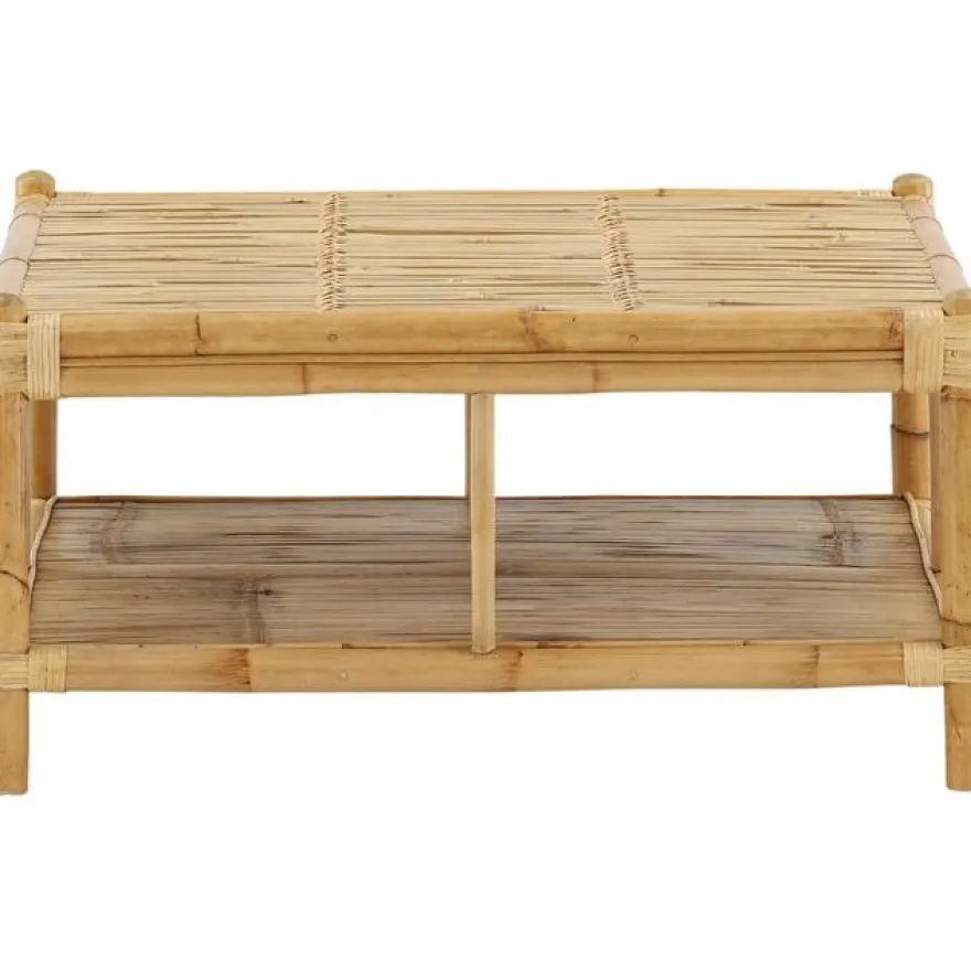 Sohvapöytä Venture Home Cane, 90x90cm, luonnollinen bambu