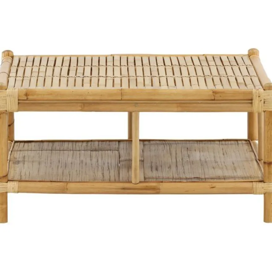 Sohvapöytä Venture Home Cane, 90x90cm, luonnollinen bambu
