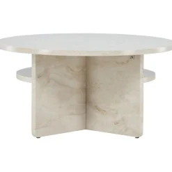 Sohvapöytä Venture Home Ålesund, ⌀85cm, marmorikuvio