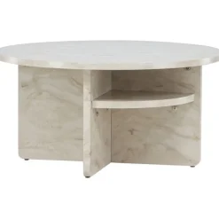 Sohvapöytä Venture Home Ålesund, ⌀85cm, marmorikuvio