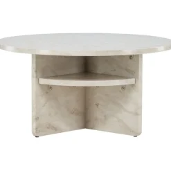 Sohvapöytä Venture Home Ålesund, ⌀85cm, marmorikuvio