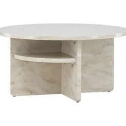 Sohvapöytä Venture Home Ålesund, ⌀85cm, marmorikuvio