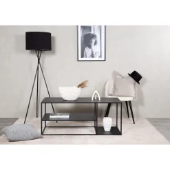 Sohvapöytä Venture Home Staal, 50x120cm, musta