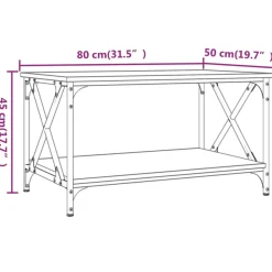 Sohvapöytä 80-100x45-50x45cm, eri kokoja ja värejä