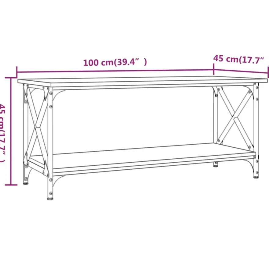 Sohvapöytä 80-100x45-50x45cm, eri kokoja ja värejä