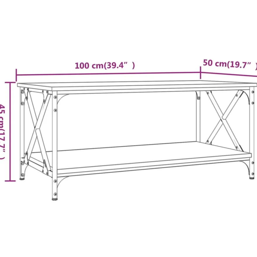 Sohvapöytä 80-100x45-50x45cm, eri kokoja ja värejä
