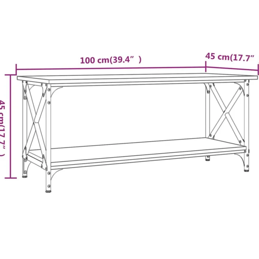 Sohvapöytä 80-100x45-50x45cm, eri kokoja ja värejä