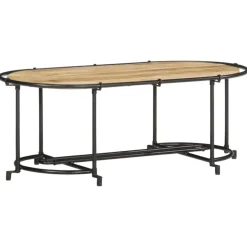 Sohvapöytä, 110x55x40 cm, eri massiivipuumateriaaleja (42381)