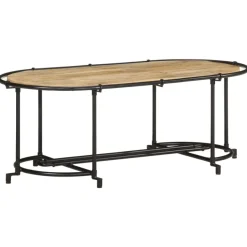 Sohvapöytä, 110x55x40 cm, eri massiivipuumateriaaleja (42381)