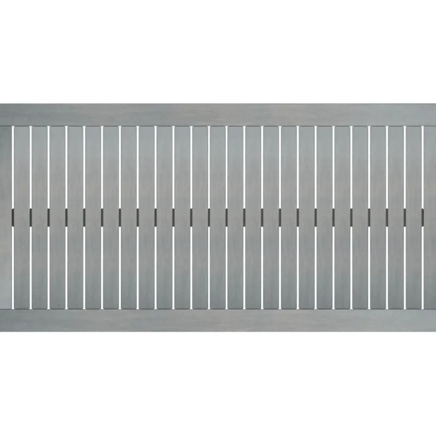 Sohvapöytä 100x50x33 cm harmaa täysi akaasiapuu