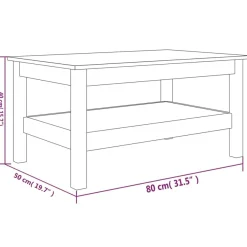 Sohvapöytä 35-110x35-100x40cm, mänty, eri kokoja ja värejä
