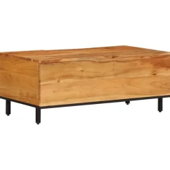 Sohvapöytä 100x54x40 cm, täysi puu, eri puulajeja ja värejä (32517)