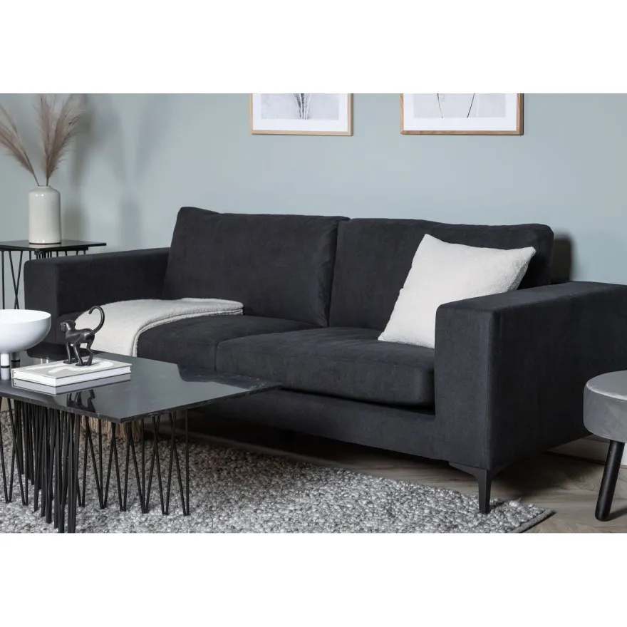 Sohva Venture Home Bolero, 3-istuttava, musta