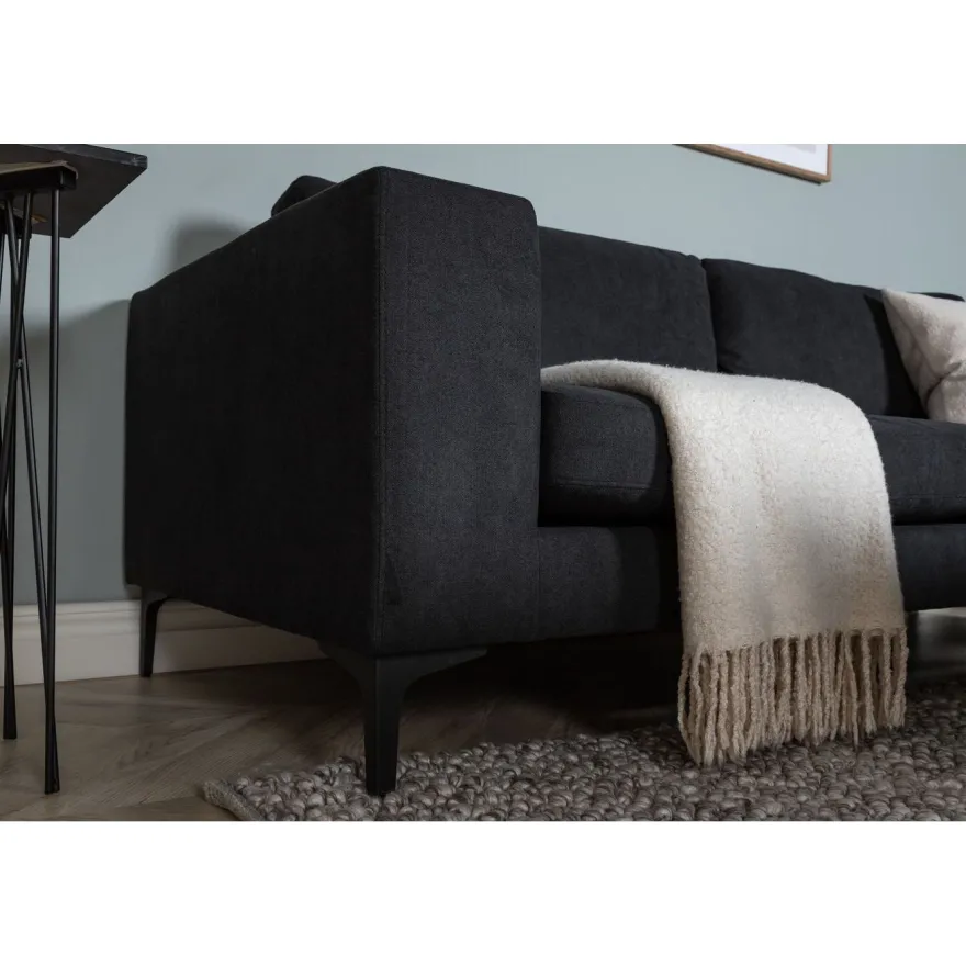 Sohva Venture Home Bolero, 3-istuttava, musta