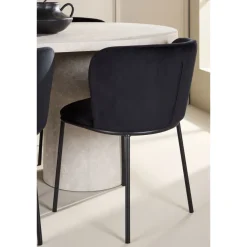 Soikea ruokailuryhmä Venture Home, 200x100cm beige Narvik-pöytä + 6 Edina-tuolia
