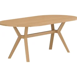 Soikea ruokapöytä Venture Home Kenya, 200x100cm, luonnollinen tiikki