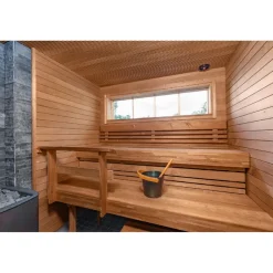 Sormipaneeli Tuuli Sauna STK, 15x80mm, haapa, lämpökäsitelty