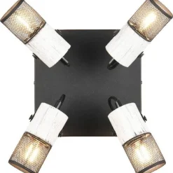 Spotti Trio Tosh, 4-os, E14, musta/antiikkivalkoinen