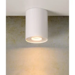 Spottivalaisin Lucide Tube, Ø9.6cm, GU10, valkoinen