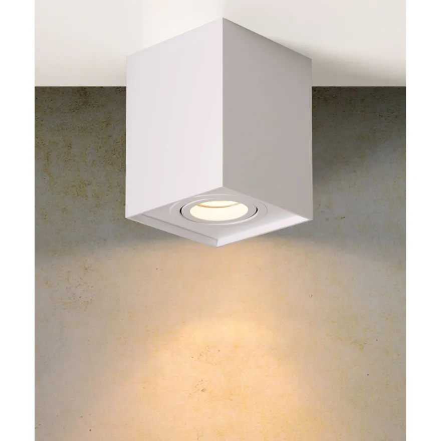 Spottivalaisin Lucide Tube, GU10, valkoinen