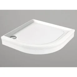 Suihkukulman allas Interia S0029-SET, kivimassa, 100x100cm, valkoinen