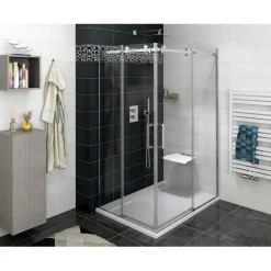 Suihkunurkka Interia Dragon Rectangular GD42, kulmikas, kirkas lasi, oikea/vasen, kromi, eri kokoja