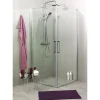 Suihkunurkkaus Noro Fix Trend C 88, 800x800x1950 mm, mattahopea, kirkas lasi