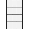 Suihkuovi karkaistu lasi 100x178cm musta