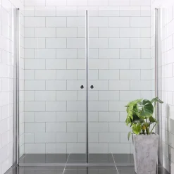 Suihkuseinä Bathlife Mångsidig Vital, kaksi ovea, eri kokoja