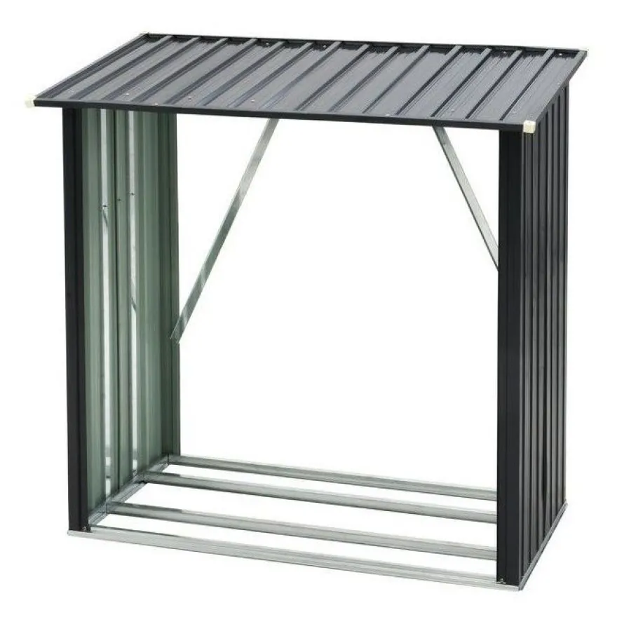 Suojakatos polttopuille Tarmo, 1.35m², teräs
