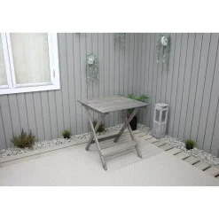 Taitettava puutarhapöytä Baltic Garden Wilma 65x65cm er värejä