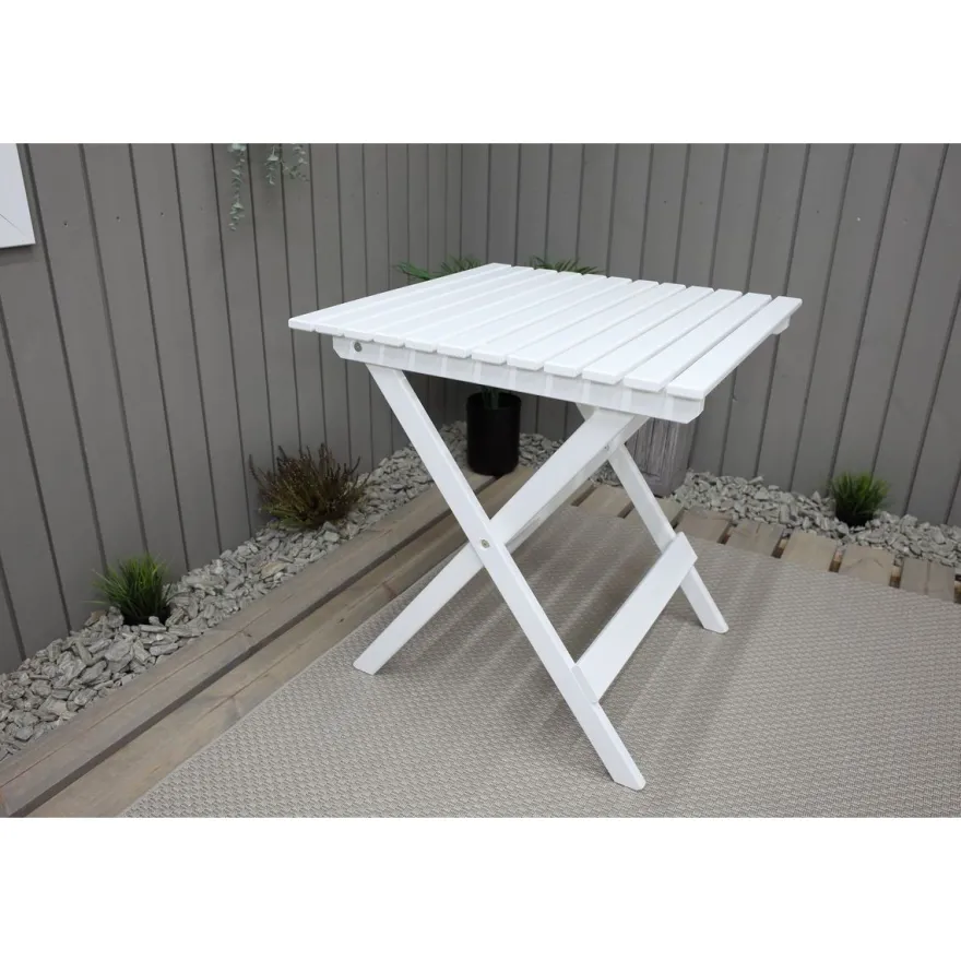 Taitettava puutarhapöytä Baltic Garden Wilma 65x65cm er värejä