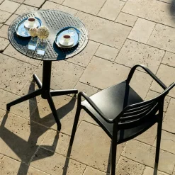 Taittopöytä Linento Garden Masa Moon V2 F Ø60cm musta