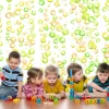Tapetti Artgeist Fun Bubbles, 50x1000cm, pilkullinen, vihreä