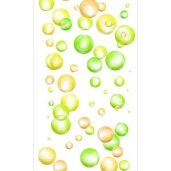 Tapetti Artgeist Fun Bubbles, 50x1000cm, pilkullinen, vihreä