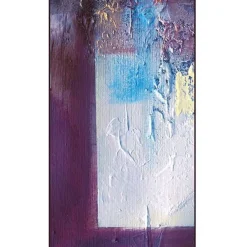 Tapetti Artgeist Winter evening - abstract, 50x1000cm, graafinen/geometrinen, violetti