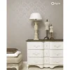 Tapetti Beaumont 346217 0,53x10,05 m, ornamentti, harmaa, helmiäishopea