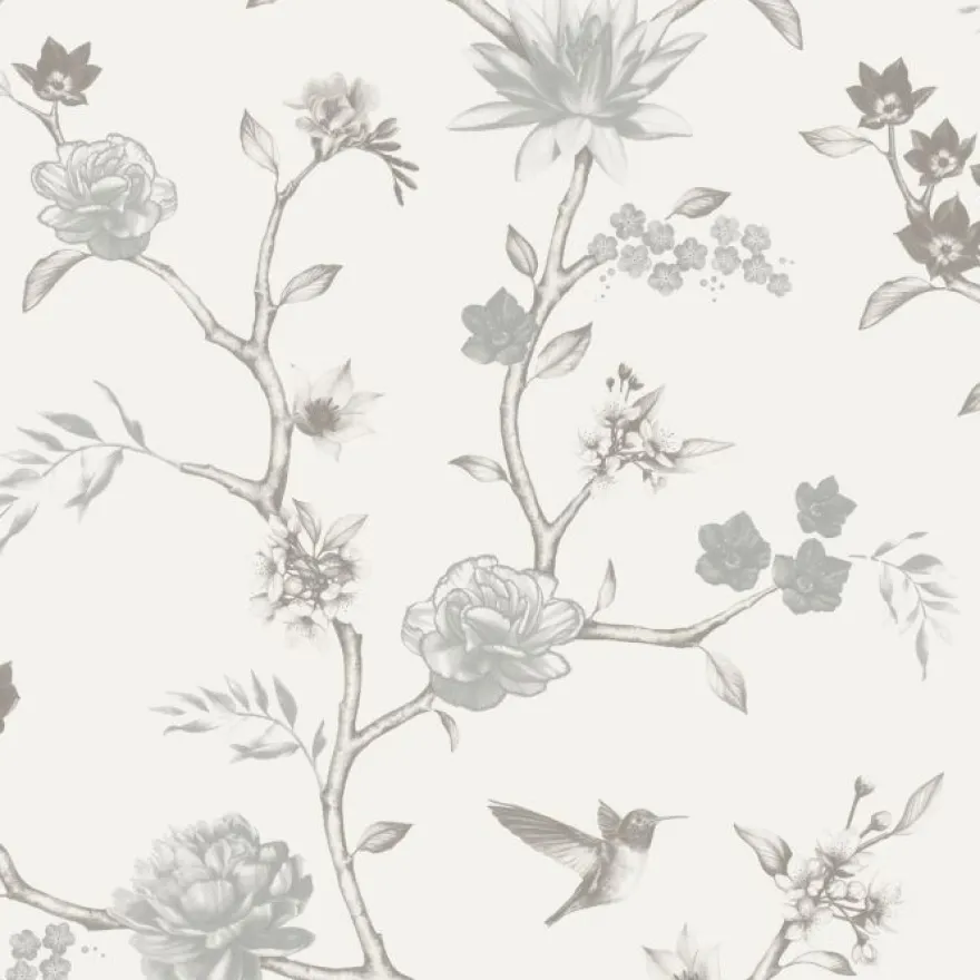 Tapetti Decor Maison Belle 5346-1, non-woven, romanttinen, vaalea/harmaa