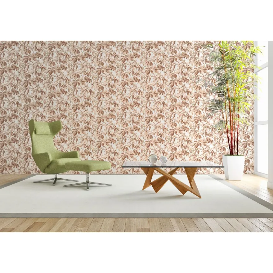 Tapetti Decor Maison Silva 5370-1, kasvi, punainen