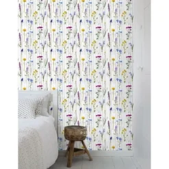 Tapetti Esta Greenhouse 158828, 46,5 cm x 8,37 m, puujäljitelmä, monivärinen