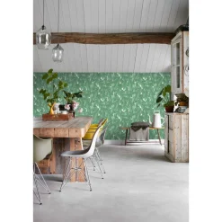 Tapetti ESTA Jungle Fever 139014, non-woven, luonto, vihreä/valkoinen