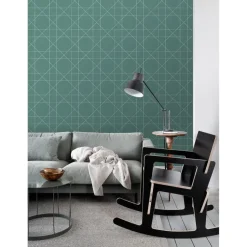 Tapetti Esta Scandi Cool 139092, graafinen/geometrinen, moderni, vihreä