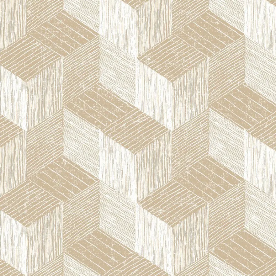 Tapetti Jungle Fever JF3301, puujäljitelmä, 3D, beige