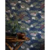 Tapetti Långelid/Von Brömssen Duck pond, non-woven, joutsen, tummansininen