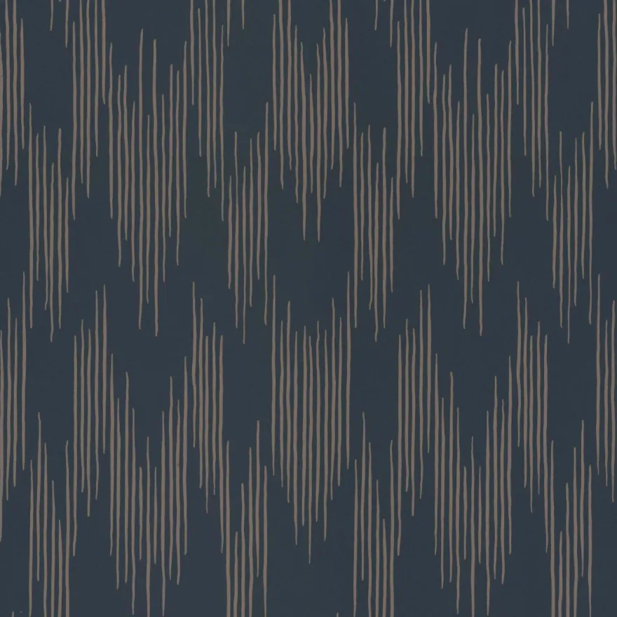 Tapetti Långelid/Von Brömssen Ikat, tummansininen