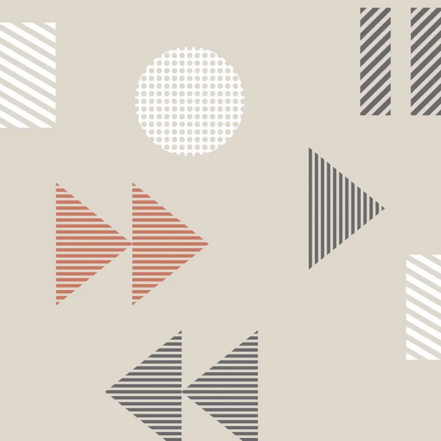 Tapetti Mini Moderns Play/Record, non-woven, moderni